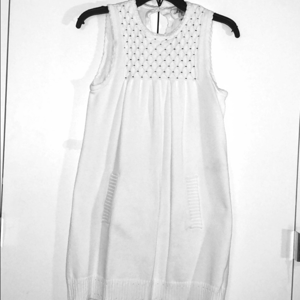 Milly knitter summer mini dress in white M